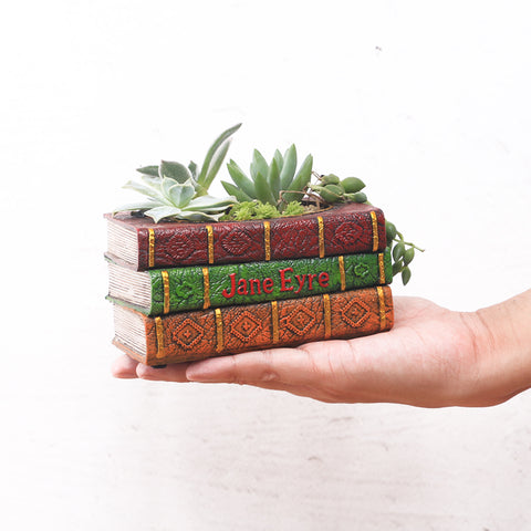 Creative Resin Book Suitcase Bonsai Pot