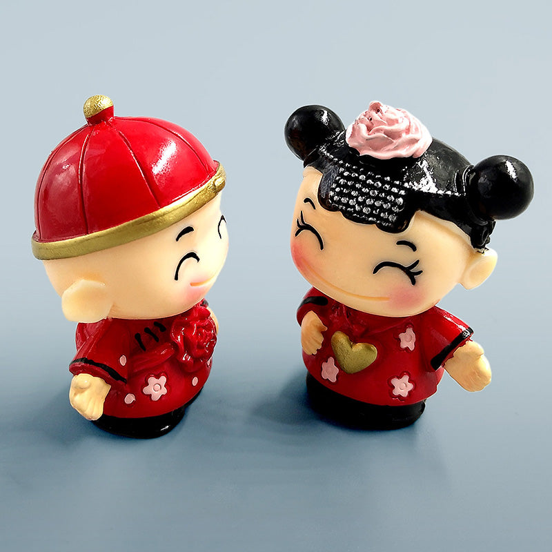 Cartoon Doll Bonsai Figurine