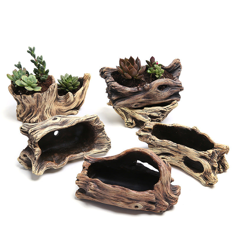 Antique Wooden Bonsai Planters