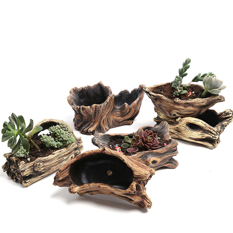 Antique Wooden Bonsai Planters
