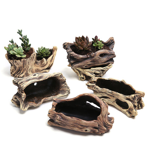 Antique Wooden Bonsai Planters