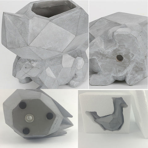 Creative Paper Cranes Shape Bonsai Pots