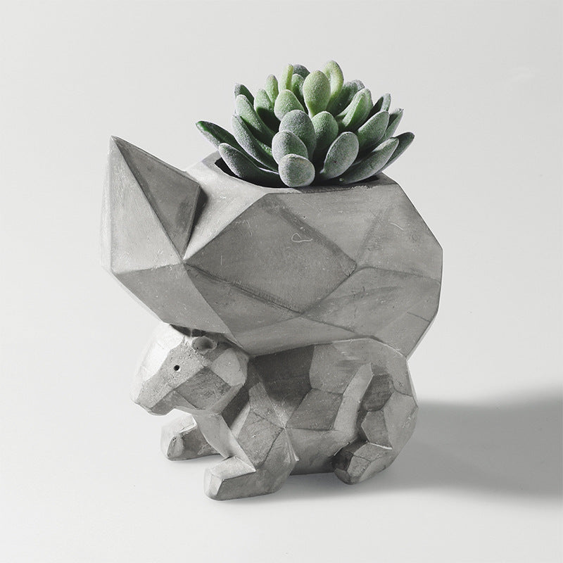 Creative Paper Cranes Shape Bonsai Pots