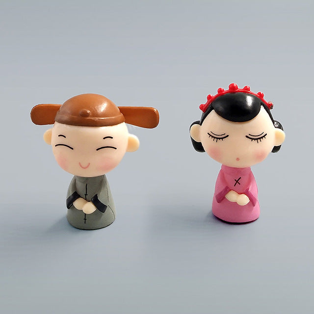 Cartoon Doll Bonsai Figurine