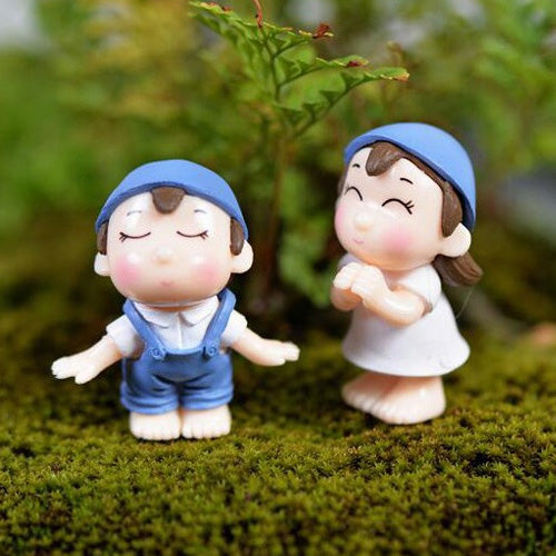 Cartoon Doll Bonsai Figurine