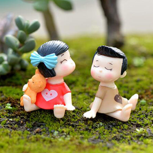 Cartoon Doll Bonsai Figurine