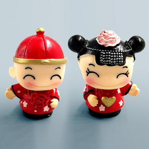 Cartoon Doll Bonsai Figurine