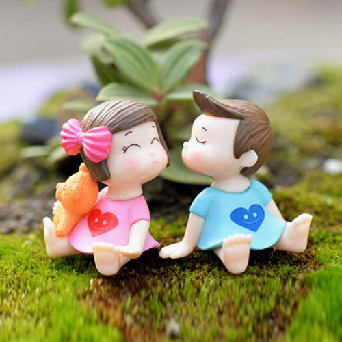Cartoon Doll Bonsai Figurine