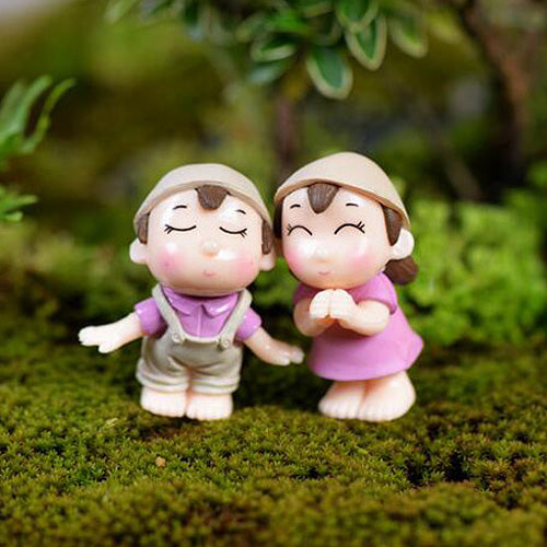 Cartoon Doll Bonsai Figurine