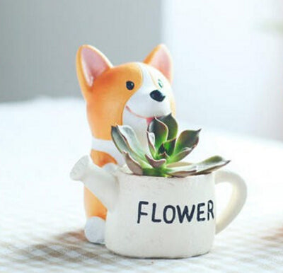 Cute Corgi Dog Bonsai Vase